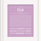 Ella | Name Art Print