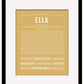 Ella | Name Art Print