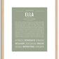 Ella | Name Art Print