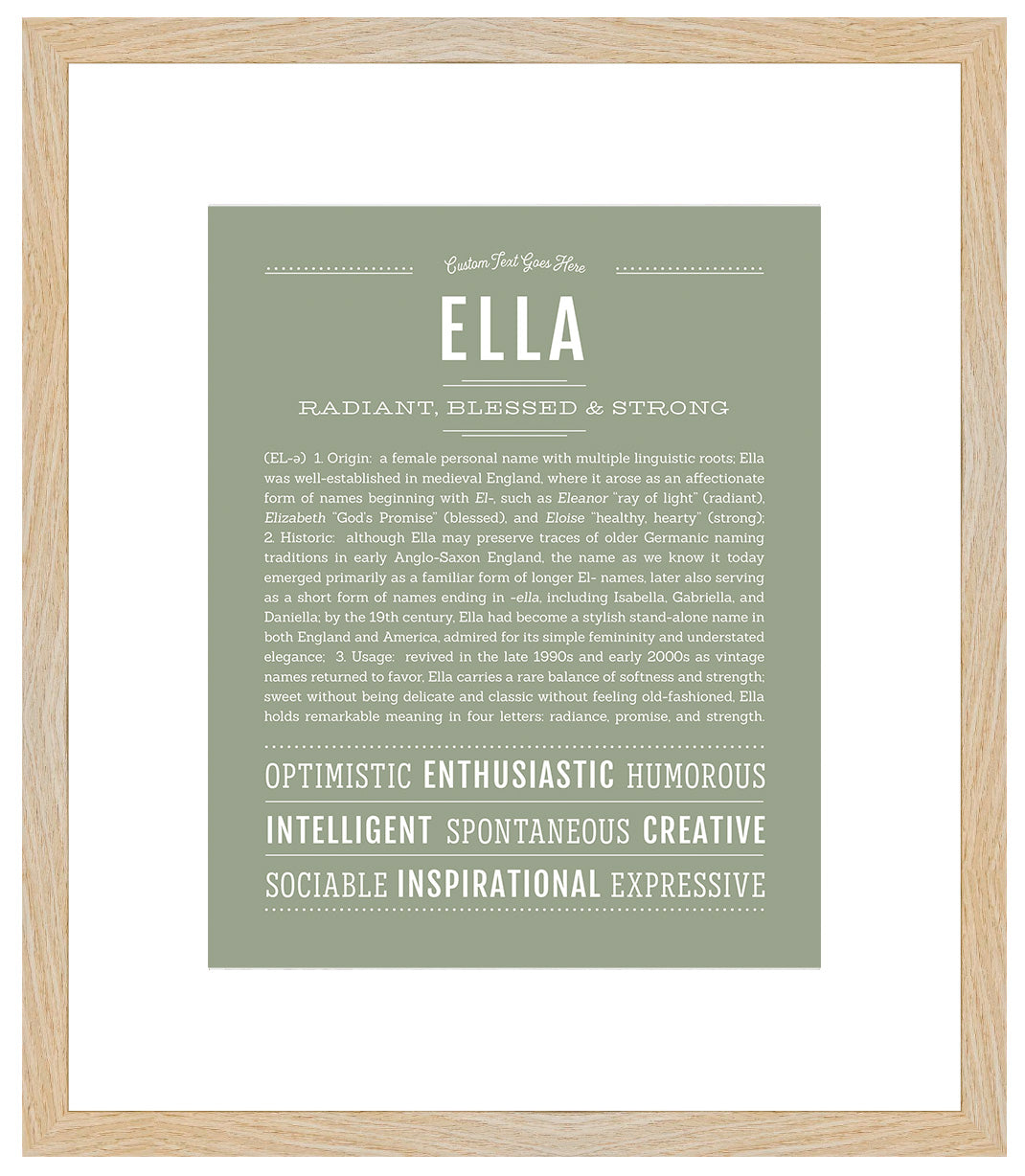 Ella | Name Art Print