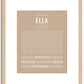 Ella | Name Art Print