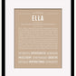 Ella | Name Art Print