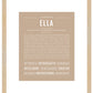 Ella | Name Art Print