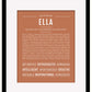 Ella | Name Art Print