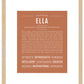 Ella | Name Art Print