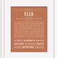 Ella | Name Art Print