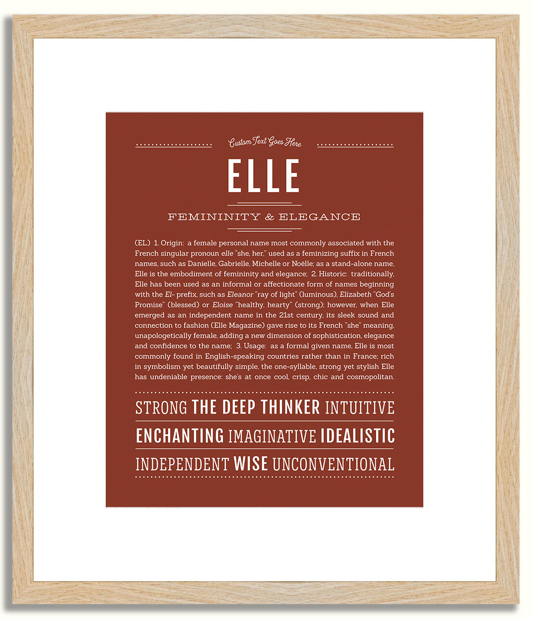 Elle | Name Art Print