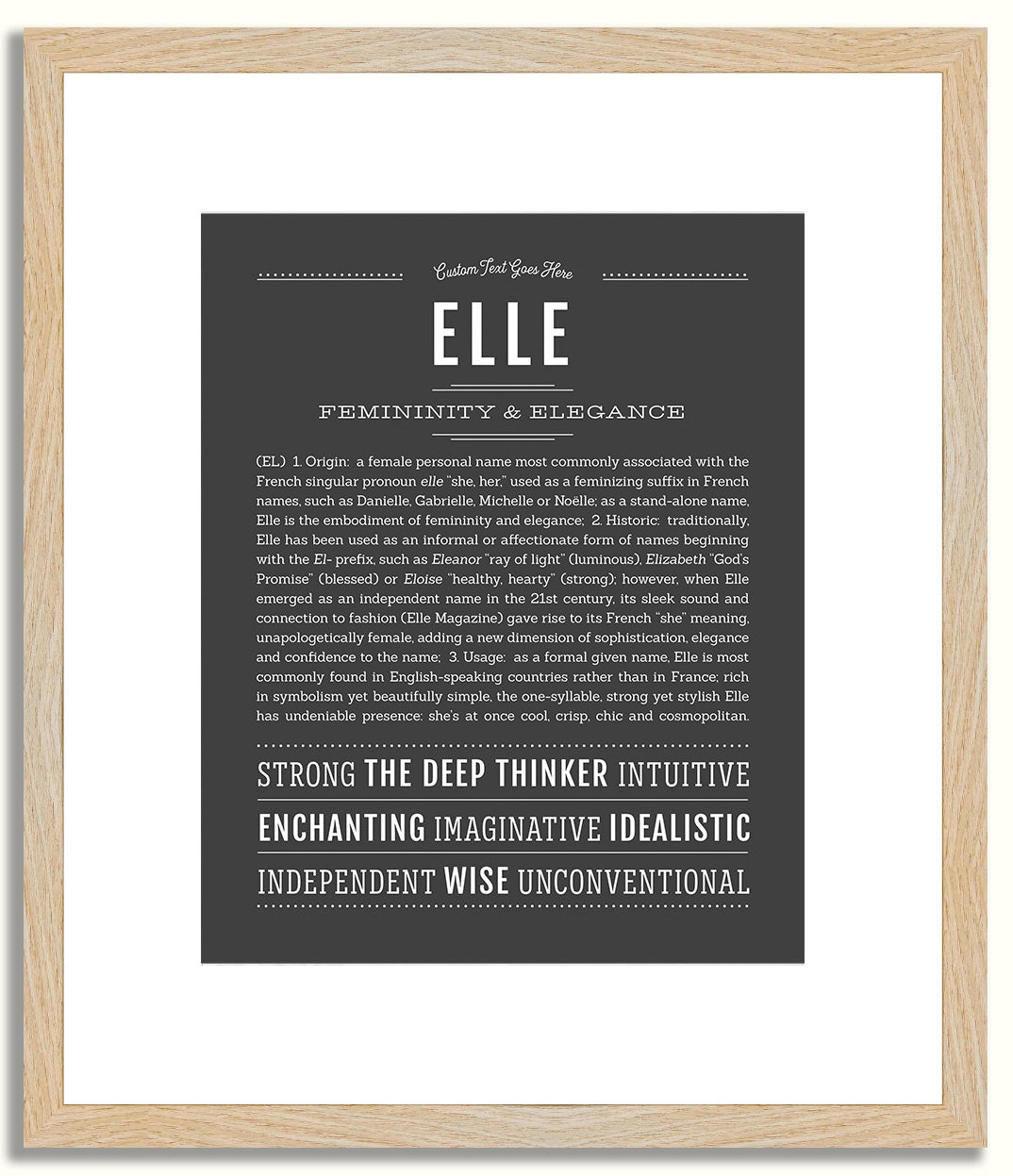 Elle | Name Art Print