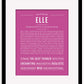Frame Options | Dark Pink | Maple Frame, Matted