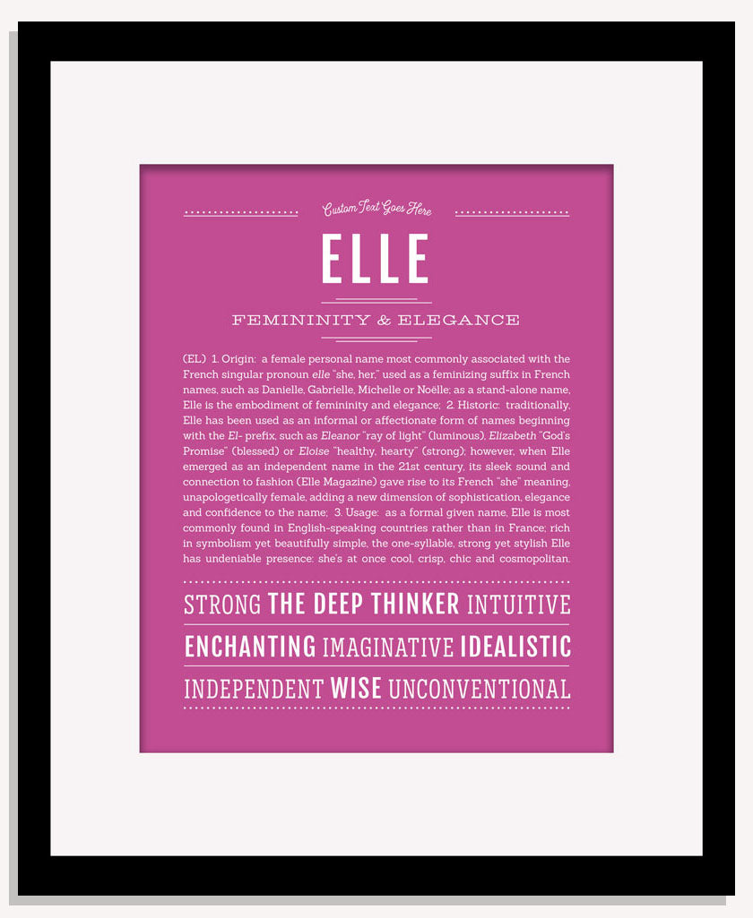 Frame Options | Dark Pink | Maple Frame, Matted