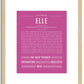 Elle | Name Art Print