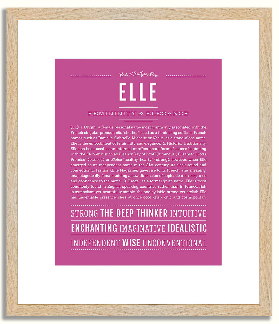 Elle | Name Art Print
