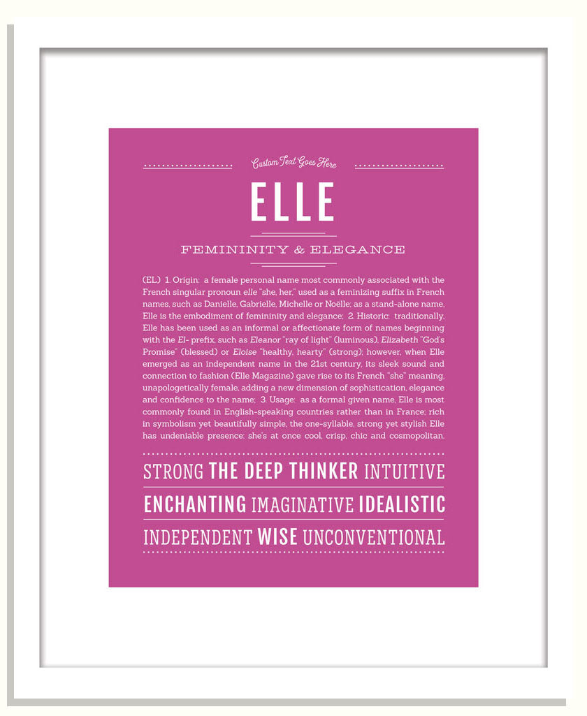Frame Options | Dark Pink | Black Frame, Matted