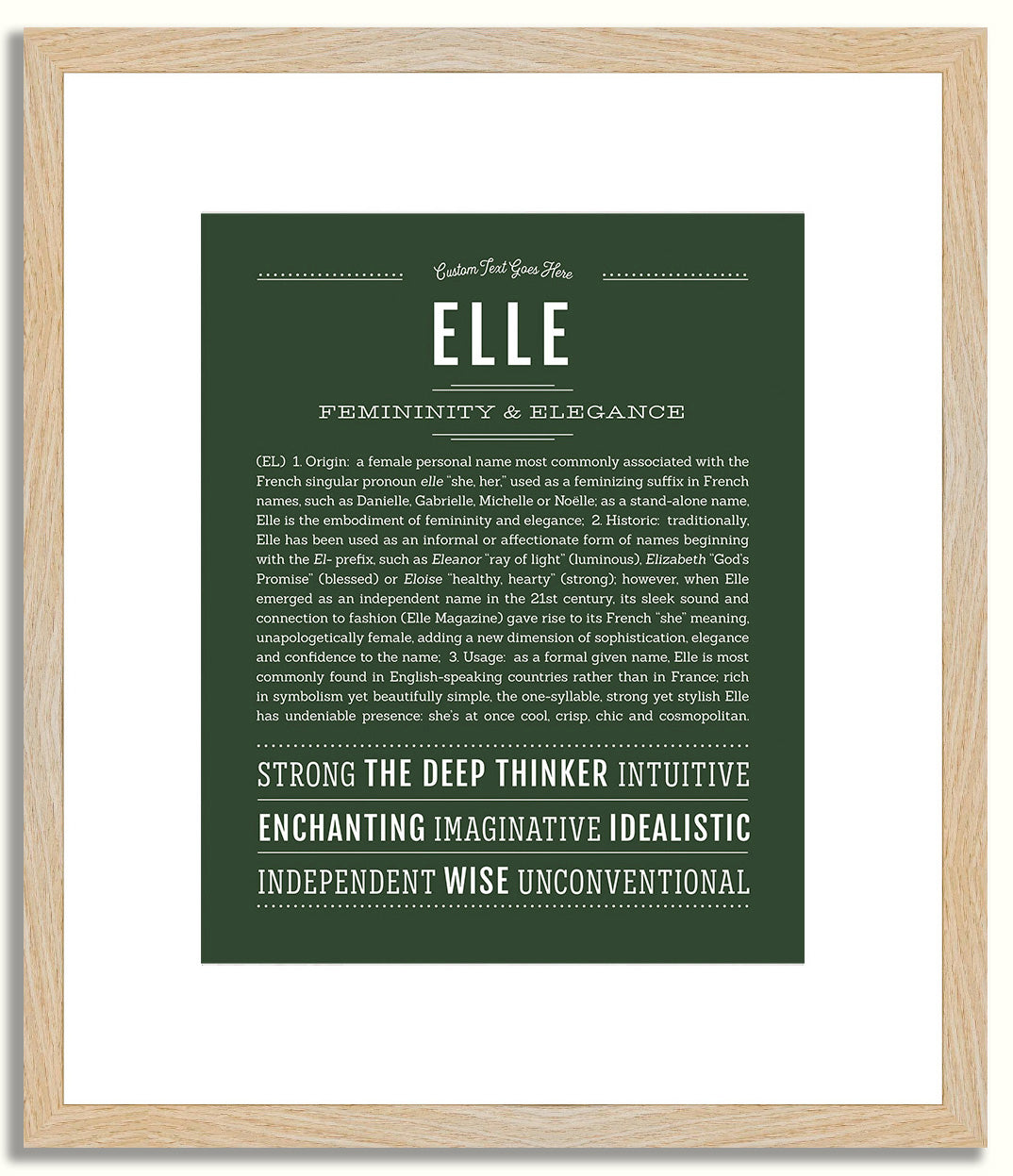 Elle | Name Art Print