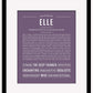 Frame Options | Deep Purple | Maple Frame, Matted