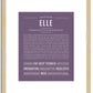 Elle | Name Art Print