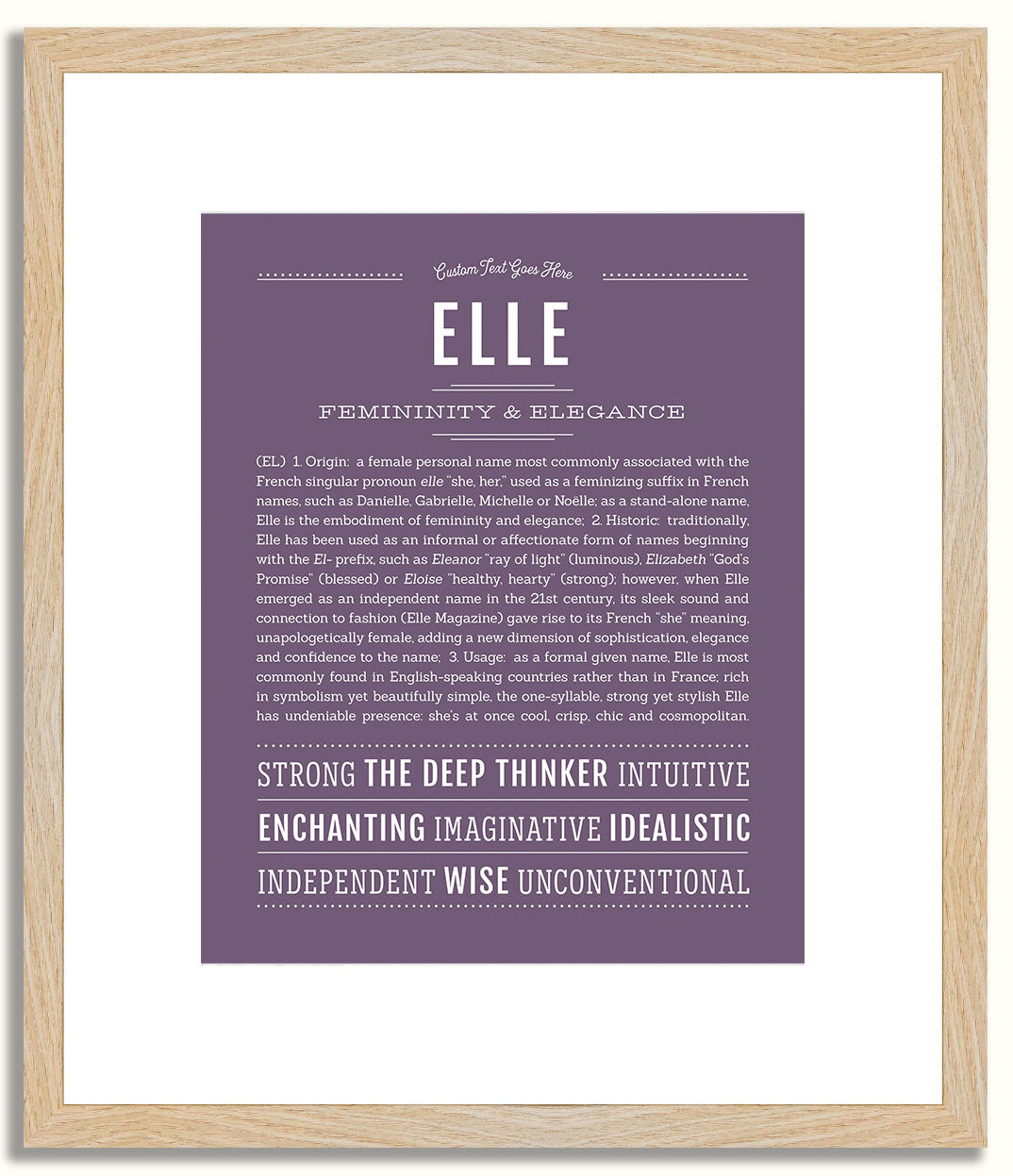 Elle | Name Art Print