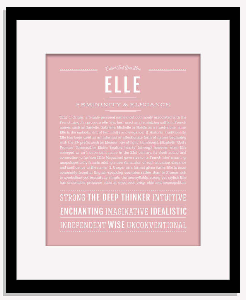 Frame Options | Dusty Rose | Maple Frame, Matted