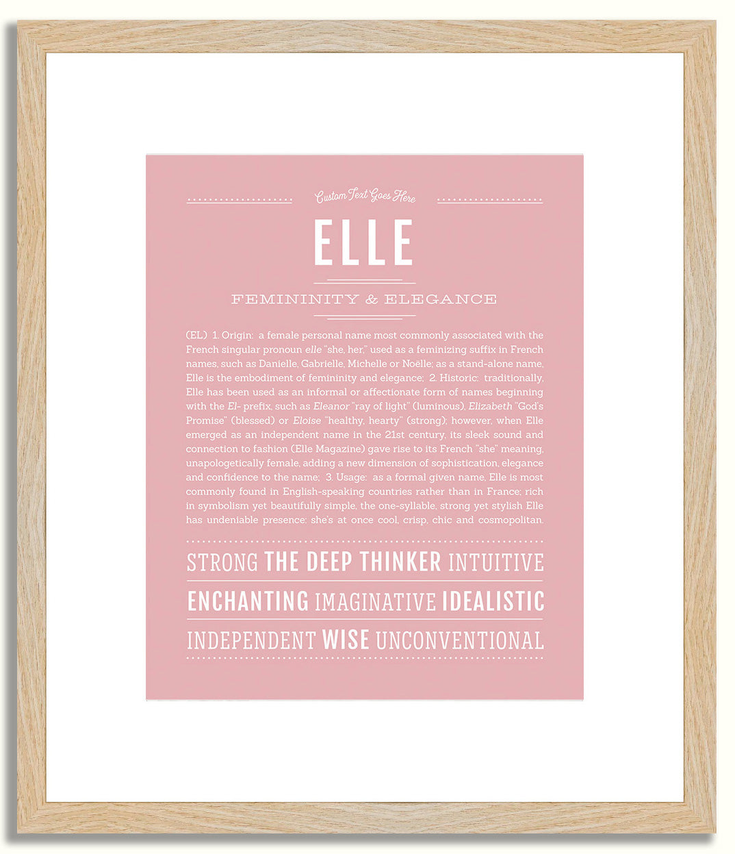 Elle | Name Art Print