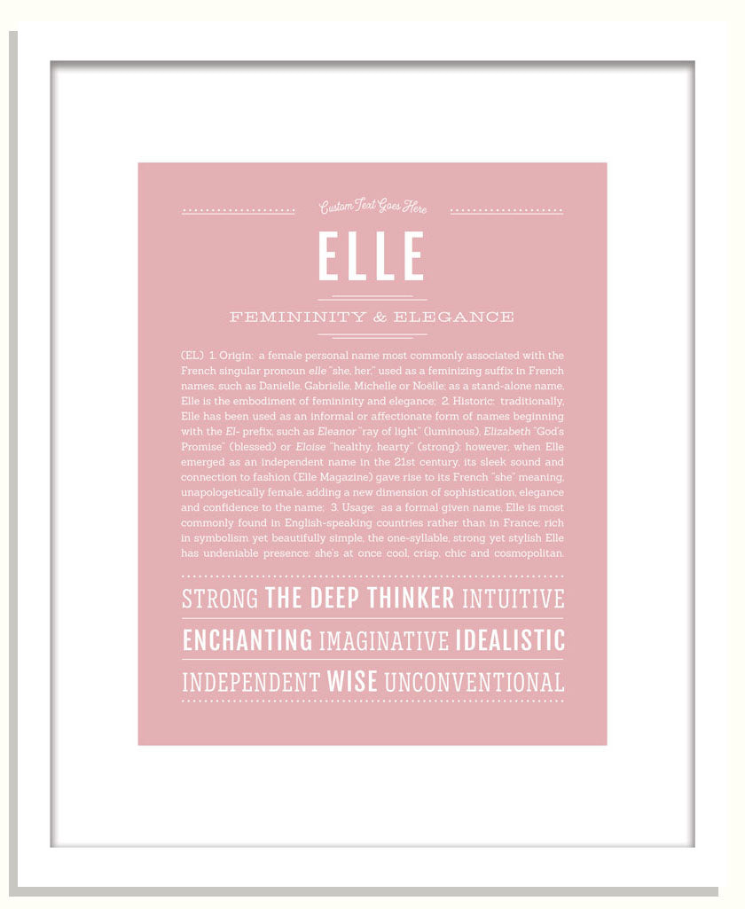 Frame Options | Dusty Rose | Black Frame, Matted