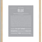 Elle | Name Art Print