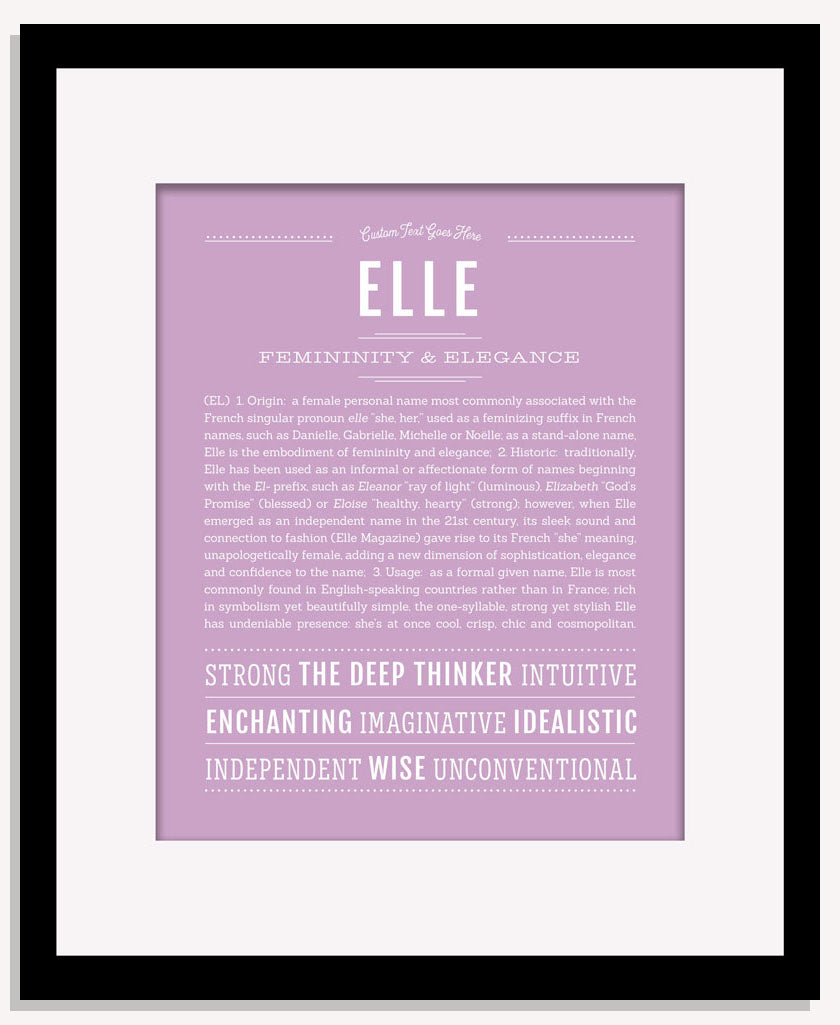 Frame Options | Lilac | Maple Frame, Matted