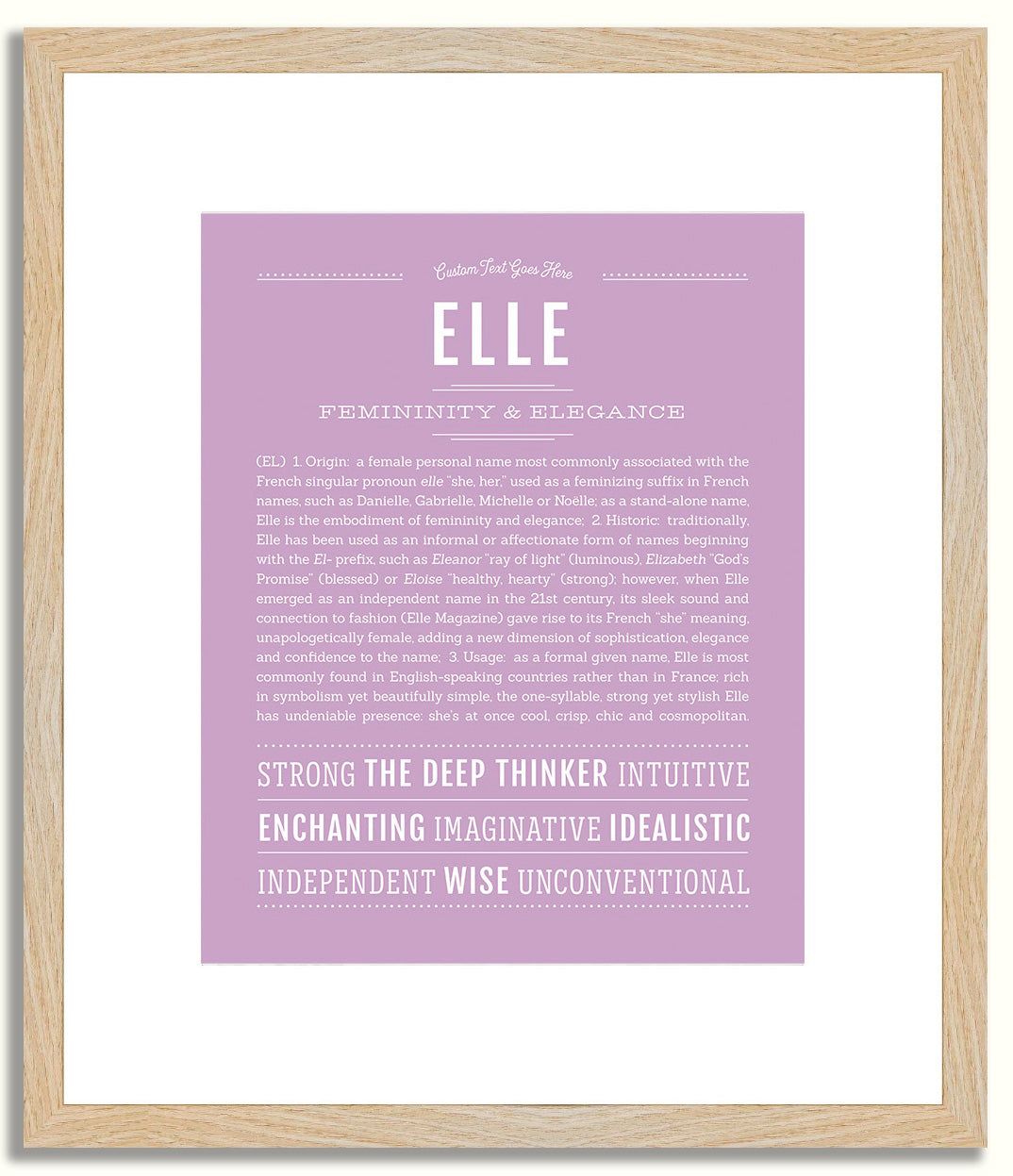 Elle | Name Art Print