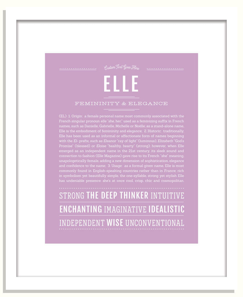 Frame Options | Lilac | Black Frame, Matted