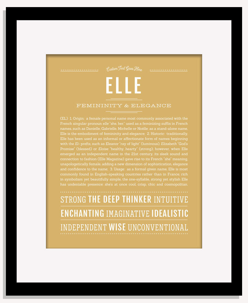Frame Options | Matte Gold | Maple Frame, Matted