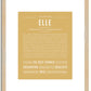 Elle | Name Art Print