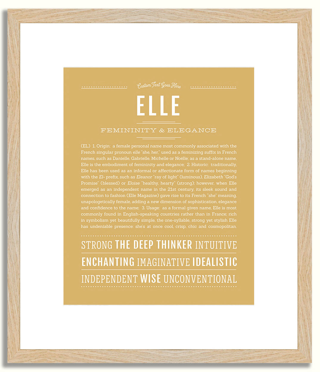 Elle | Name Art Print
