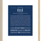 Elle | Name Art Print