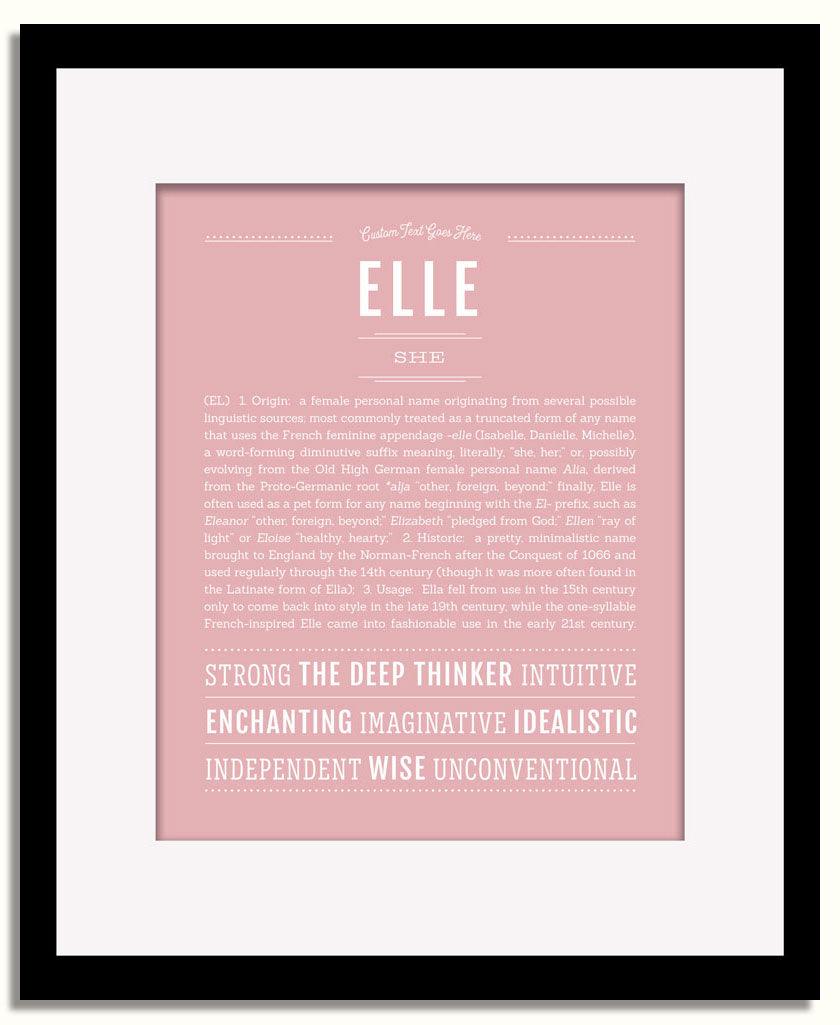 Elle | Name Art Print – Name Stories