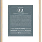 Elle | Name Art Print
