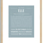 Elle | Name Art Print