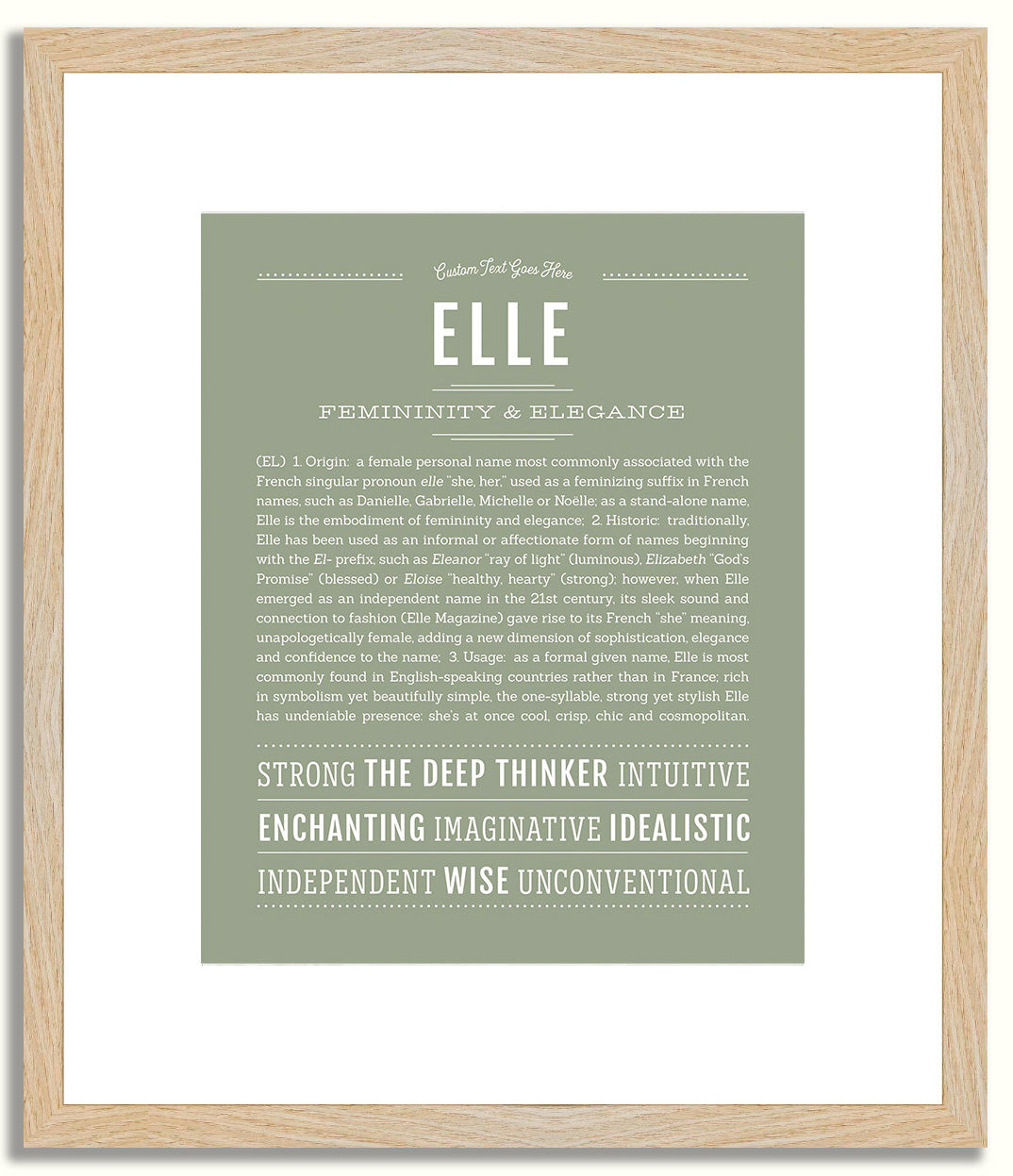 Elle | Name Art Print