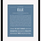 Frame Options | Steele Blue | Maple Frame, Matted