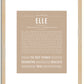 Elle | Name Art Print