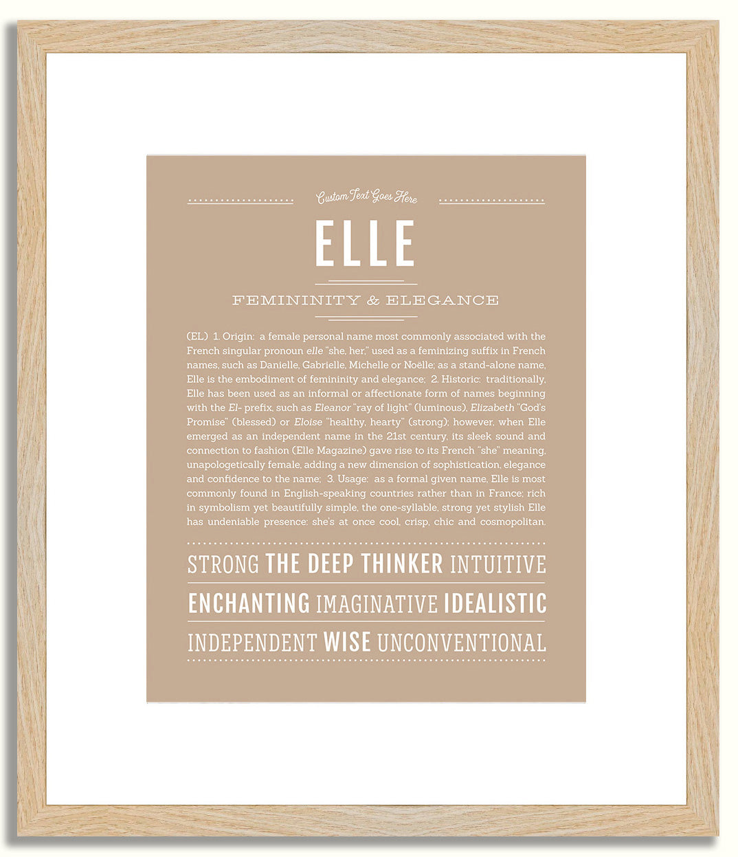Elle | Name Art Print