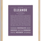 Elleanor | Name Art Print