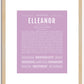 Elleanor | Name Art Print