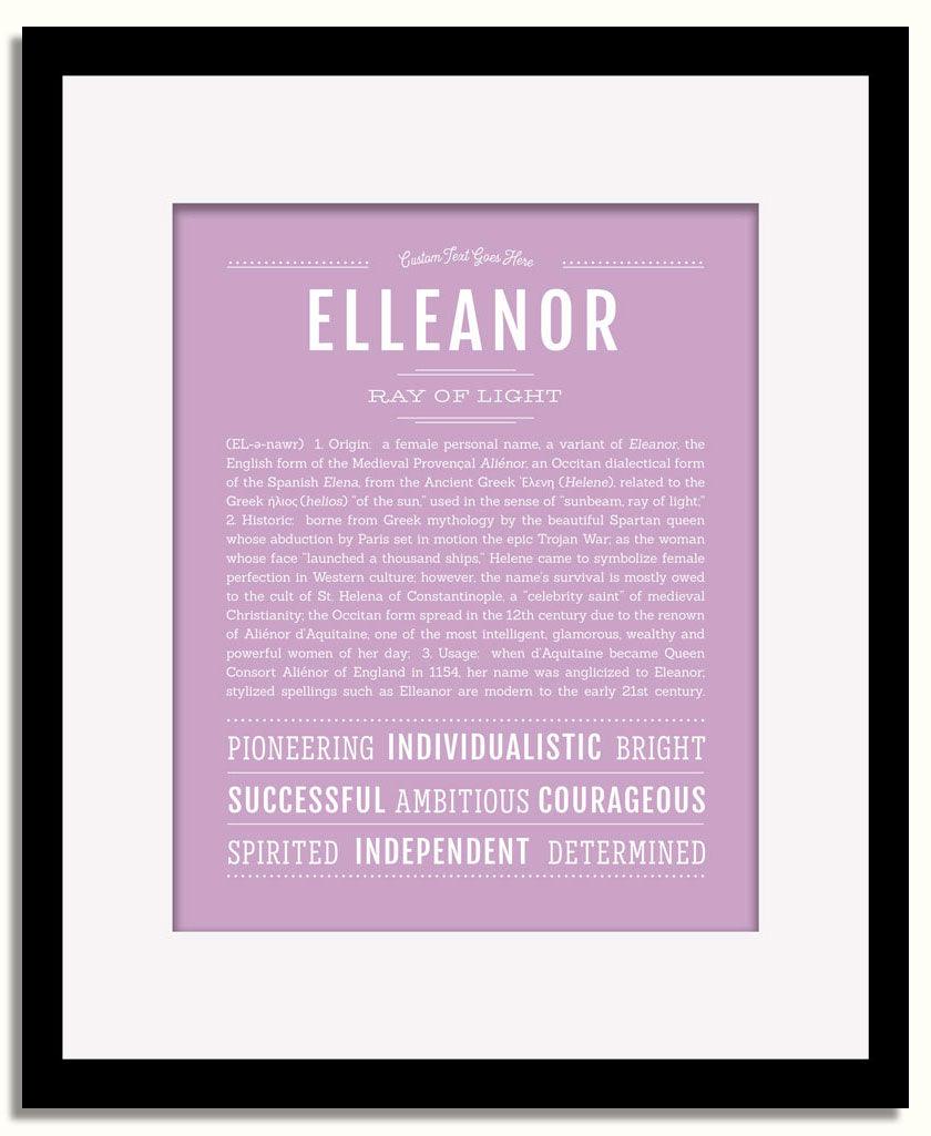 Frame Options | Lilac | Black Frame, Matted