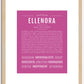 Ellenora | Name Art Print