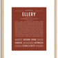 Ellery | Name Art Print