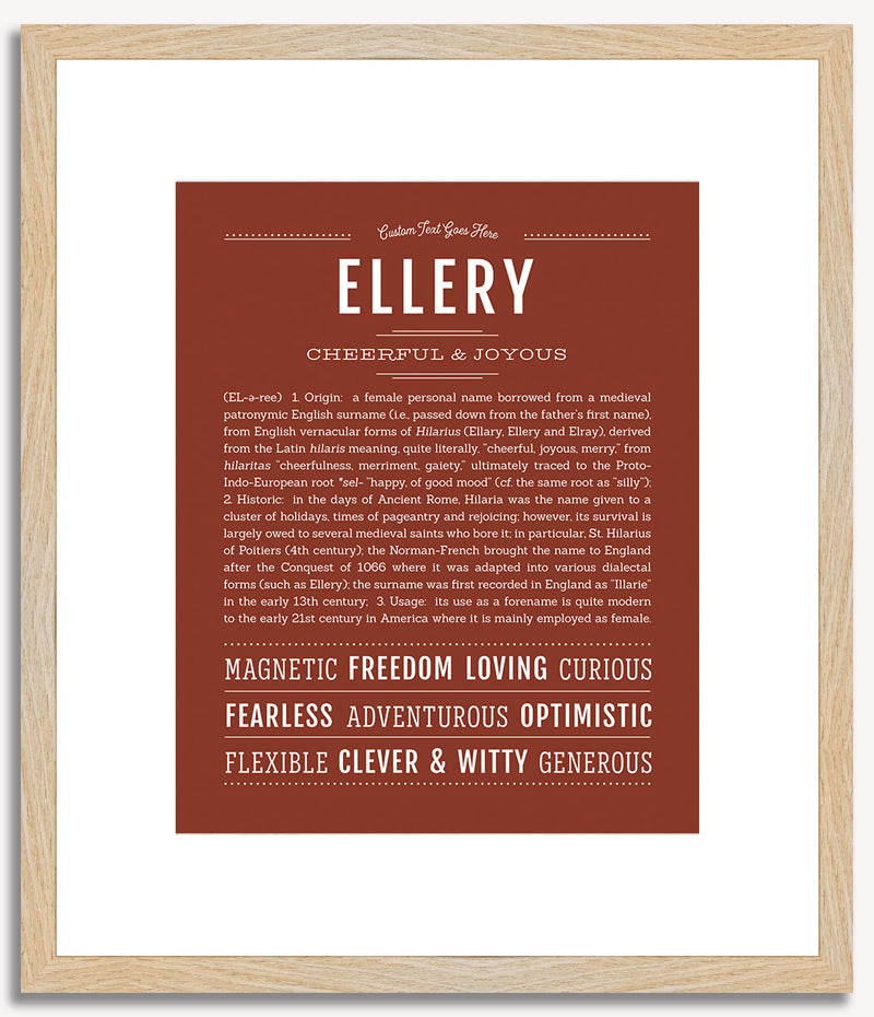 Ellery | Name Art Print