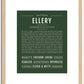 Ellery | Name Art Print