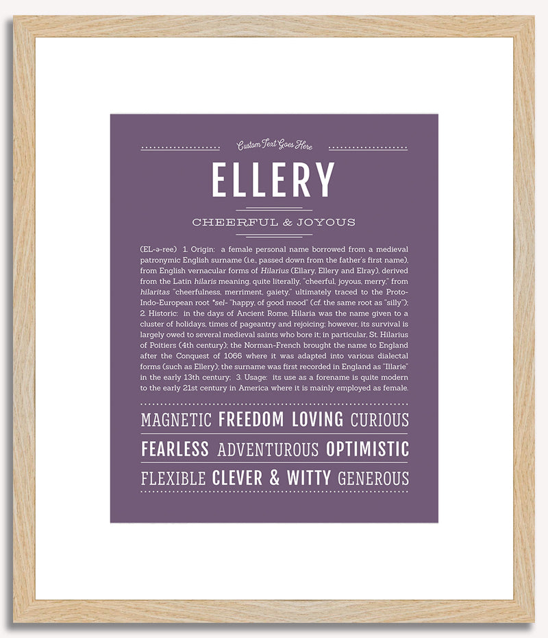 Ellery | Name Art Print