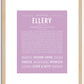 Ellery | Name Art Print