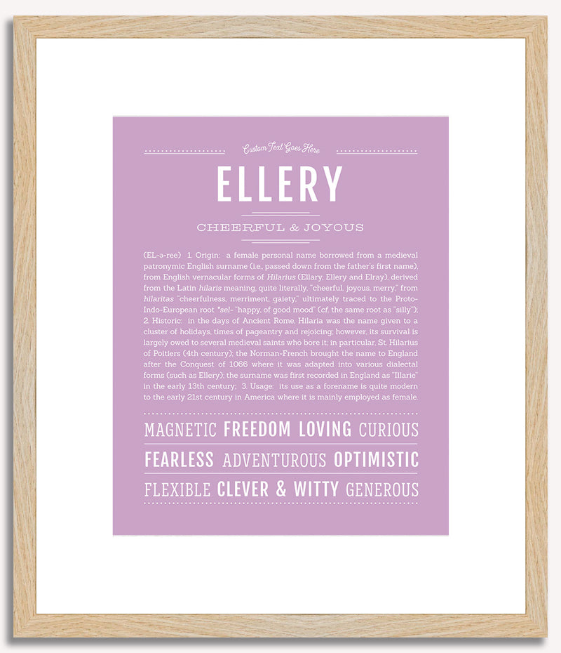 Ellery | Name Art Print