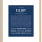 Ellery | Name Art Print